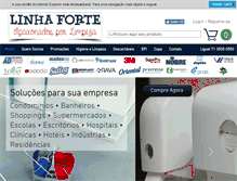 Tablet Screenshot of linhaforte.com